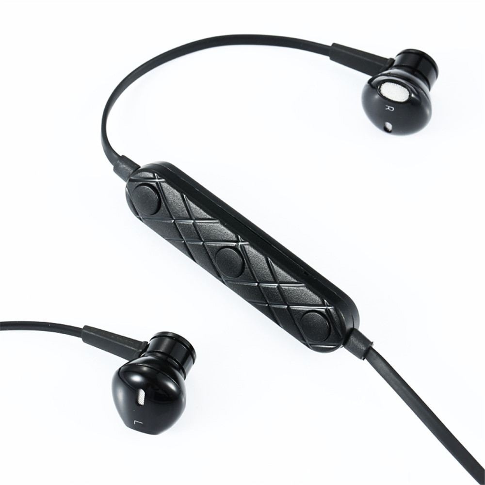 Sports Wireless Bluetooth Earphone Stereo Headset with Microphone Running Headphones - Black Sports Wireless Bluetooth Earphone Stereo Headset with Microphone Running Headphones - Black
