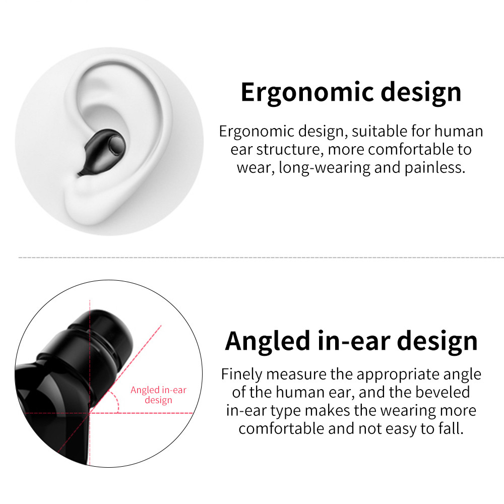 T8 TWS True Wireless Headphone Wireless Sport Fitness Bluetooth 5.0 Stereo - Black T8 TWS True Wireless Headphone Wireless Sport Fitness Bluetooth 5.0 Stereo - Black