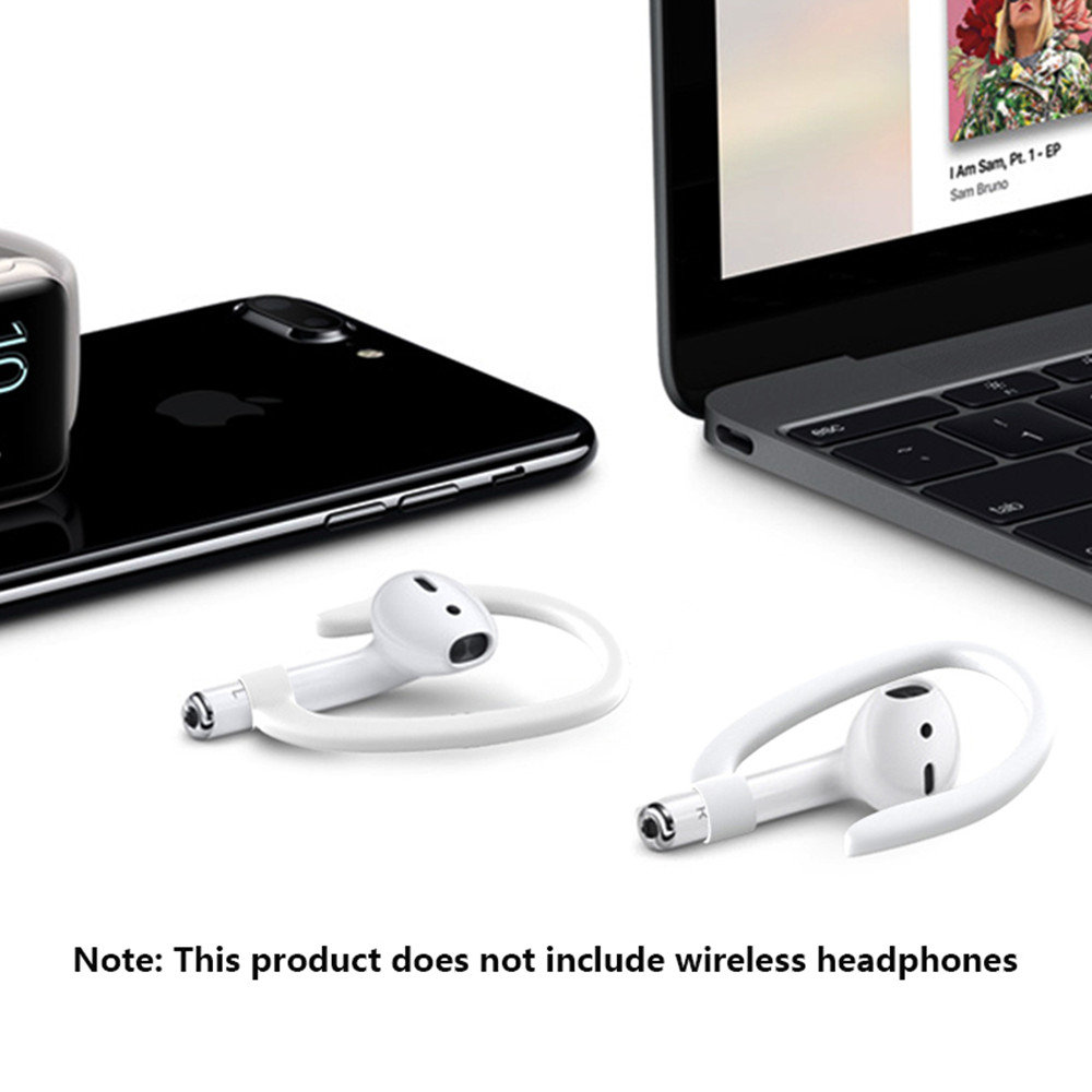 Wireless Earphone Protective Earhook Holder Secure Fit Hook for AirPods- Black Wireless Earphone Protective Earhook Holder Secure Fit Hook for AirPods- Black