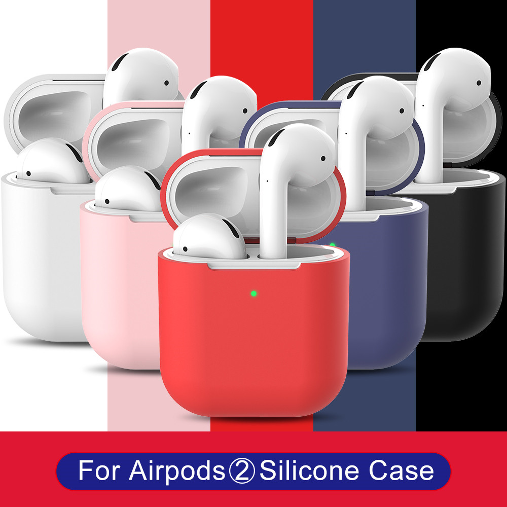 Silicone Wireless Earphone Protective Case Skin Cover for AirPods Storage Box- Sky Blue Silicone Wireless Earphone Protective Case Skin Cover for AirPods Storage Box- Sky Blue