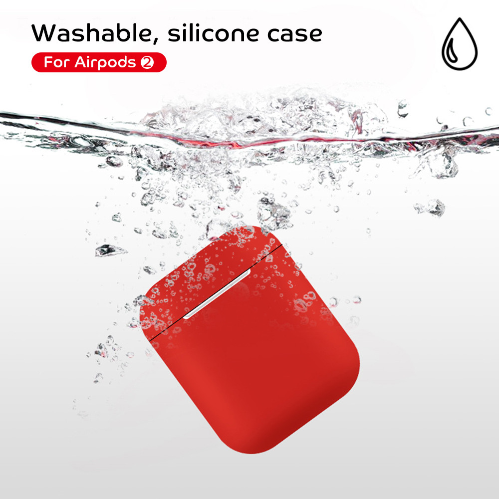 Silicone Wireless Earphone Protective Case Skin Cover for AirPods Storage Box- Sky Blue Silicone Wireless Earphone Protective Case Skin Cover for AirPods Storage Box- Sky Blue
