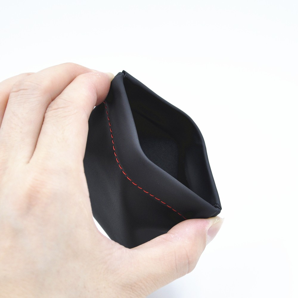 High Quality Earphone Bag PU Leather Case Carrying Pouch Store Package Accessories- Black High Quality Earphone Bag PU Leather Case Carrying Pouch Store Package Accessories- Black