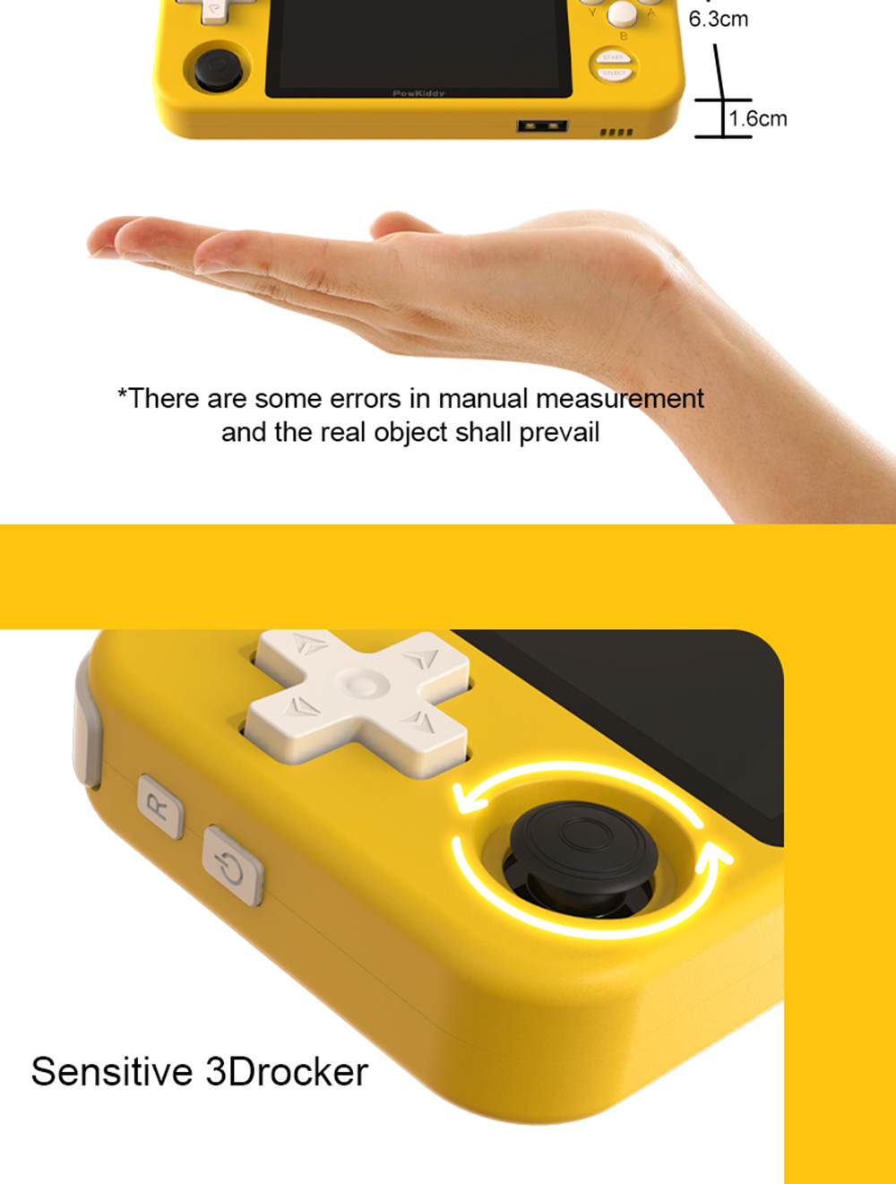 POWKIDDY-RGB10 Game Console Handheld 32G Open Source System RK3326 Chip 3.5-inch IPS HD Screen 3D Seesaw Retro Game Children Gift - Bright Yellow POWKIDDY-RGB10 Game Console Handheld 32G Open Source System RK3326 Chip 3.5-inch IPS HD Screen 3D Seesaw Retro Game Children Gift - Bright Yellow