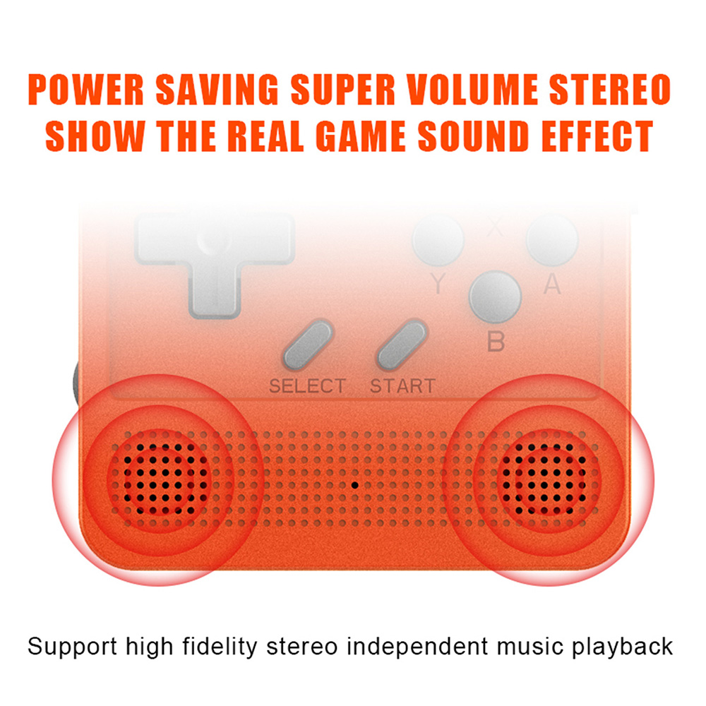 V90 Retro Game Console Flip Linux System Handheld Gaming Device with16G Built-in 2000 Games Video Game Console for PS1 N - Orange V90 Retro Game Console Flip Linux System Handheld Gaming Device with16G Built-in 2000 Games Video Game Console for PS1 N - Orange