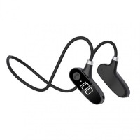 H18 Wireless Bluetooth 5.2 Concept Bone Conduction Power Digital Display Sports Sweat-proof Running Stereo Headphones