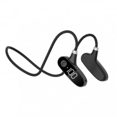 H18 Wireless Bluetooth 5.2 Concept Bone Conduction Power Digital Display Sports Sweat-proof Running Stereo Headphones