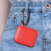 Bluetooth Earphone Silicone Protective Cover Portable Storage Case with Hook for AirPods