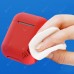 Bluetooth Earphone Silicone Protective Cover Portable Storage Case with Hook for AirPods