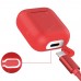 Bluetooth Earphone Silicone Protective Cover Portable Storage Case with Hook for AirPods