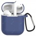 Bluetooth Earphone Silicone Protective Cover Portable Storage Case with Hook for AirPods