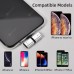 T-shaped Headphone 2-in-1 Dual-port Headphone Adapte for iPhone 12 8 Plus X XS Xs Max 11 Audio Charger Dispenser Accessories