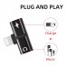 T-shaped Headphone 2-in-1 Dual-port Headphone Adapte for iPhone 12 8 Plus X XS Xs Max 11 Audio Charger Dispenser Accessories