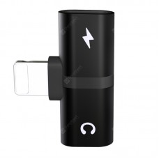 T-shaped Headphone 2-in-1 Dual-port Headphone Adapte for iPhone 12 8 Plus X XS Xs Max 11 Audio Charger Dispenser Accessories