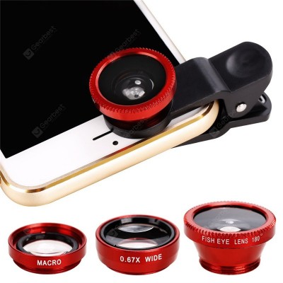 3 in 1 Clip-On Cell Phone Camera Lens Kit
