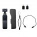 DJI Osmo Pocket 3-axis Stabilized Handheld Camera with Smartphone 4K 60fps Video Option Expansion Kit Micro SD Card In Stock