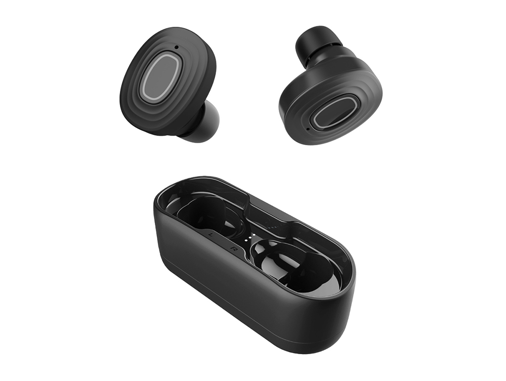 V6 TWS Bluetooth 5.0 Binaural Call Earphones Hi-Fi Sound CVC6.0 Noise Reduction Sports Headset - Black