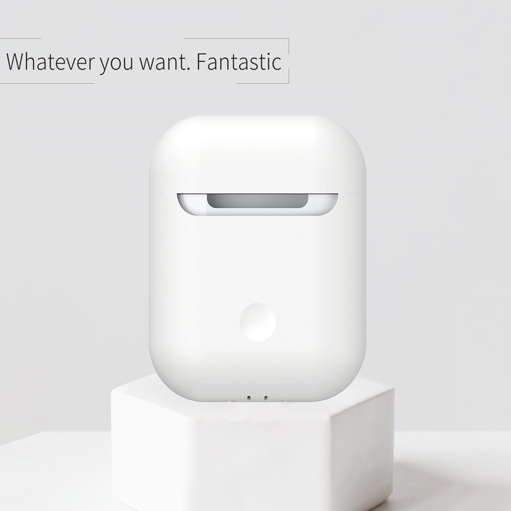 Creative Earphone Protective Cover for AirPods- White