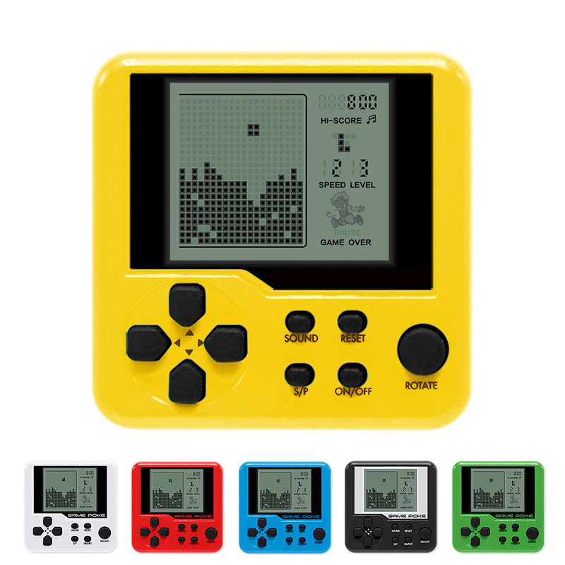 Mini Classic Game Electronic Toys with LCD Screen for Kids 26 Games- Green