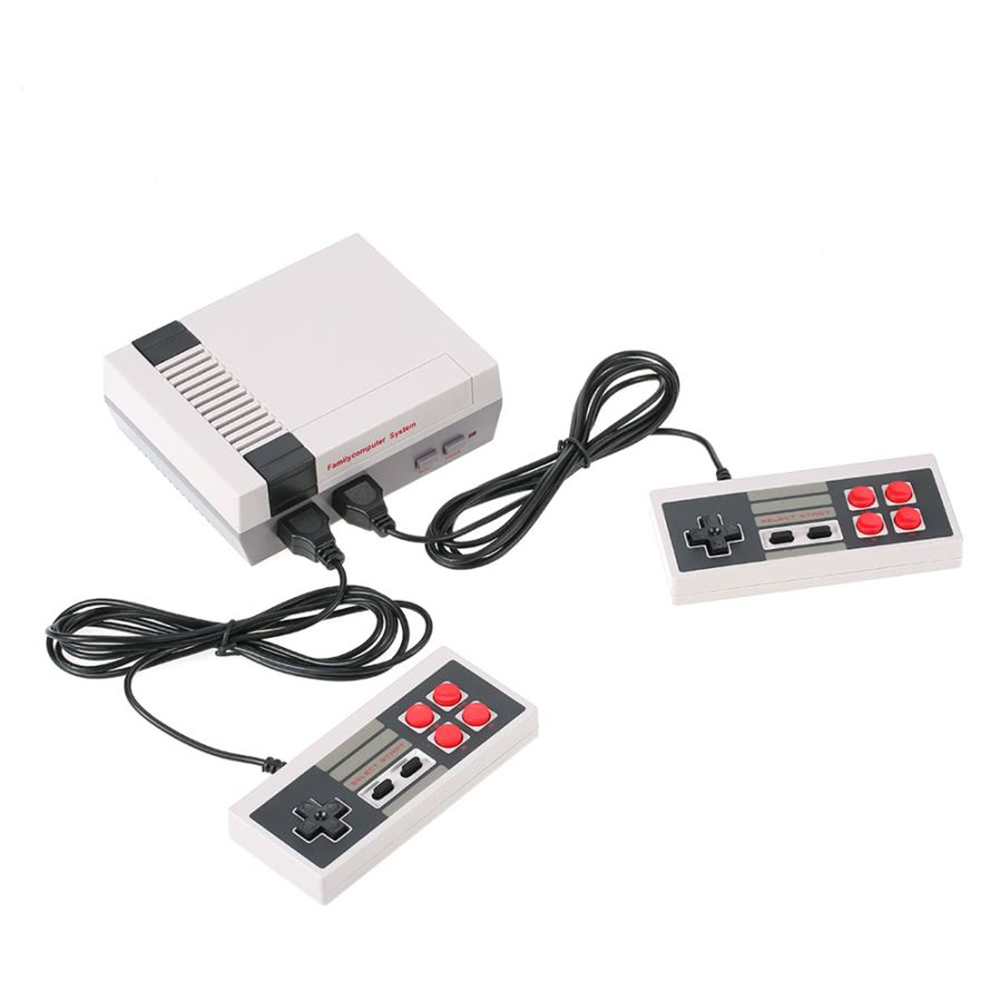 Classic Handheld Game Player Family TV Video Game Console Childhood Built-In 500 Games Mini Console- Gray