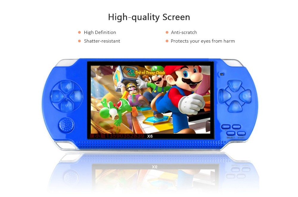 Portable PSP High Definition Handheld Game Machine 4.3 inch  - Blue