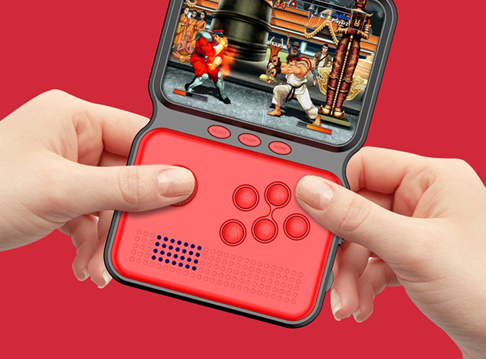 M3 Mini Retro Pocket Game Console 16-bit Nostalgic Handheld 900 Pre-positioned Games Boxing Rocker Joystick FC Amusement Game Machine - Ocean Blue