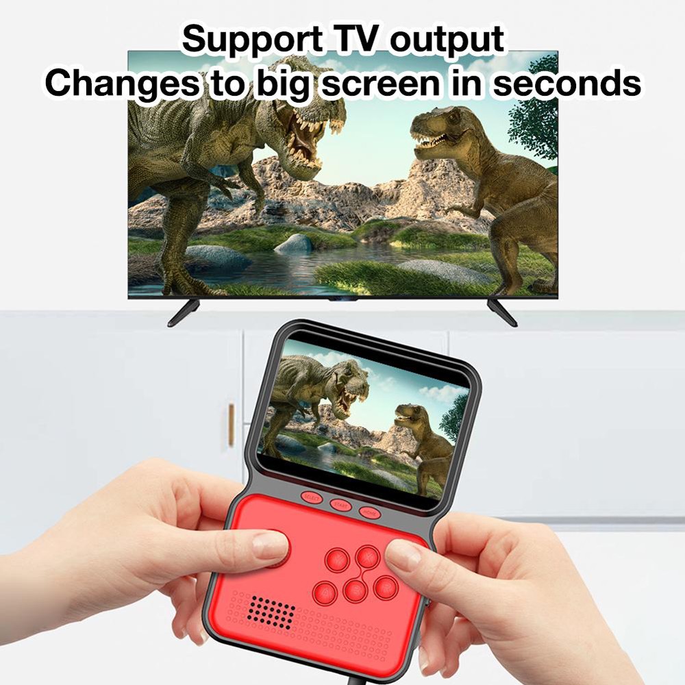 M3 Mini Retro Pocket Game Console 16-bit Nostalgic Handheld 900 Pre-positioned Games Boxing Rocker Joystick FC Amusement Game Machine - Ocean Blue