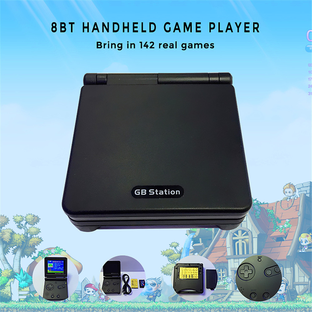 Handheld Game Console Retro FC Game Portable- Black