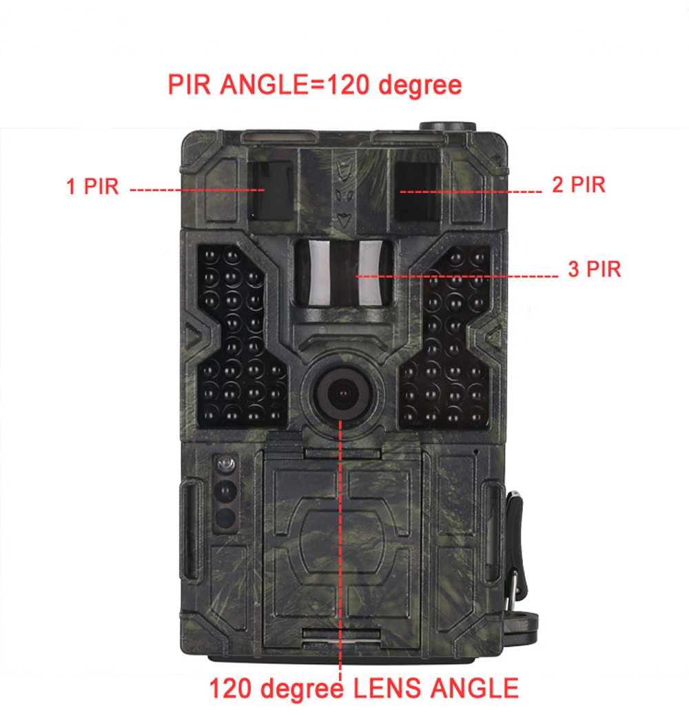 SV-TCM16M  3pcs PIR Hunting Trail Camera 16MP- Woodland Camouflage 17.4 CM*12.7 CM*9.7 CM