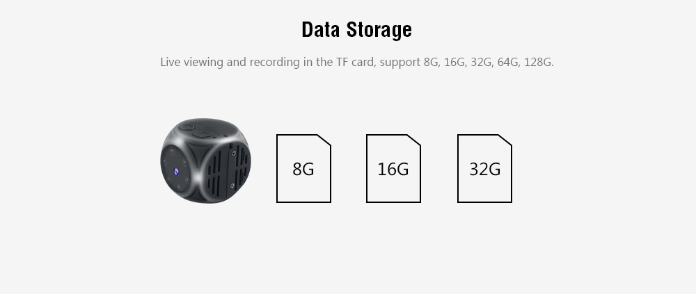 MD21 Intelligent Magnetic Digital Home Camera Outdoor Sports DV- Black