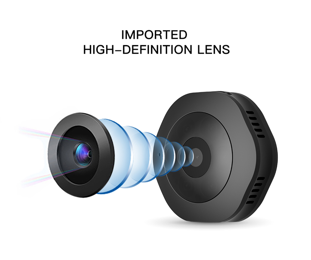 H6DV Full HD 1080P Mini Camera IR Night Vision Motion Detection Micro DV DVR Camcorder- Black
